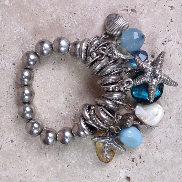 Ocean Themed Stretch Charm Bracelet - Picture 4 of 9
